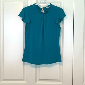 Teal Blue Calvin Klein top NWOT Sz Sm.